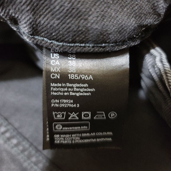 NWT H&M Denim Men's Jeans. Regular Tappered Cropped. - Picture 5 of 7